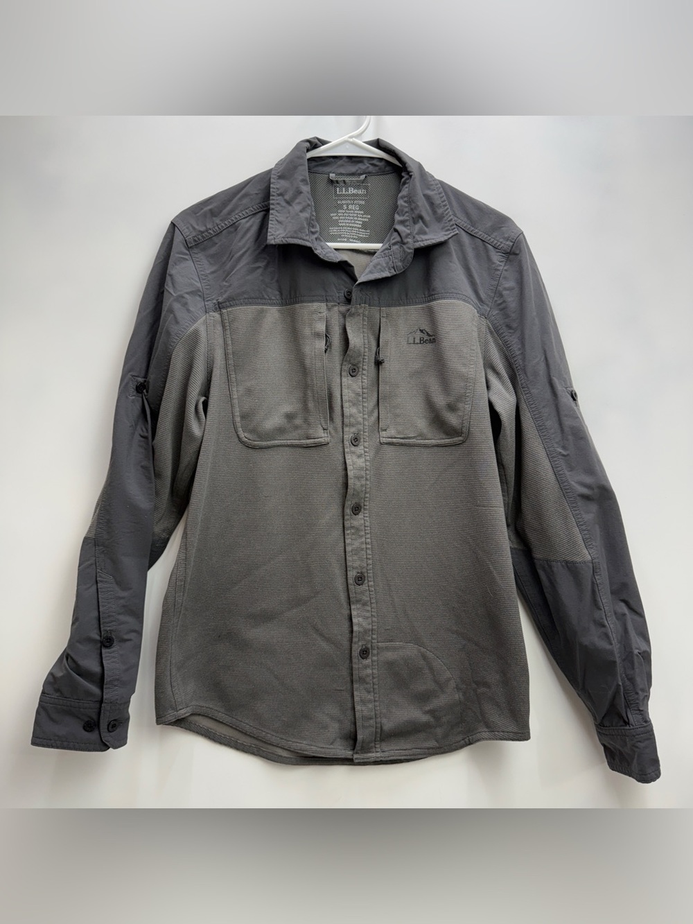 L.L.Bean Men’s Grey Button-Up Shacket